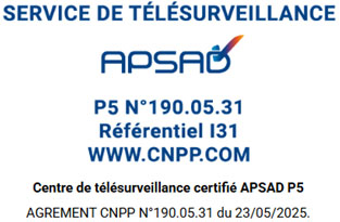 Service de télésurveillance APSAD P5